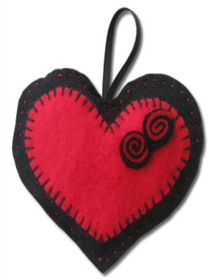 сердечко брелок