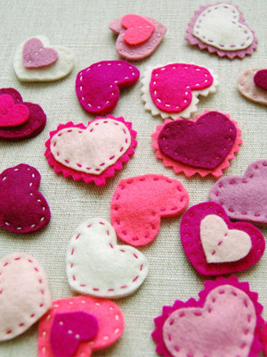 сердца заколки