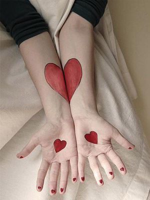 седце на руках