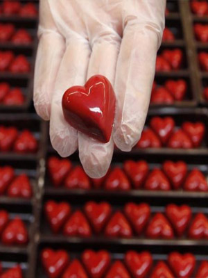 канфеты сердце