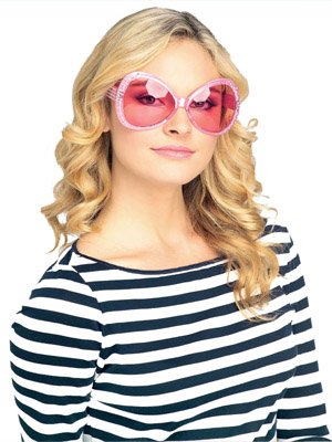 девочка в очках розовых