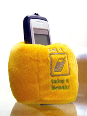 тыква-подставка под телефон