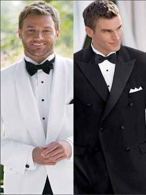 белый и черный костюм