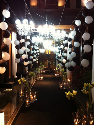 Черно-белые воздушные шары 