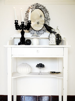 черно-белый интерьер