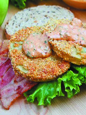 жареные зеленые помидоры