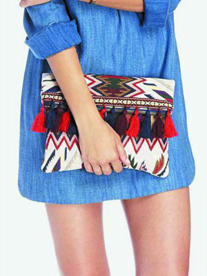 Сумка с колоритным узором