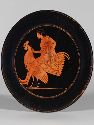 тарелка с греческим рисунком