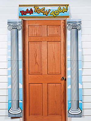 декор двери колонами