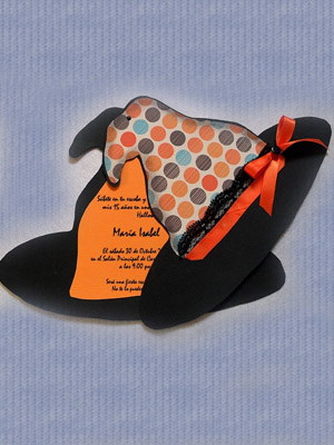 приглашение "Ведьмин волшебный колпак"