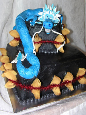торт с драконом