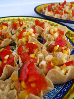 Тортилья с чипсами и авокадо 