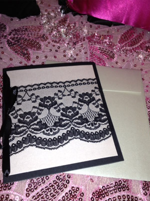 приглашение «Подвязка кокетки»