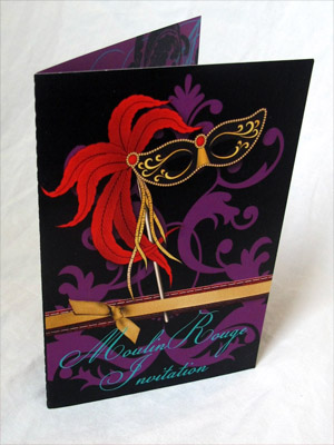 приглашение в стиле Мулен Руж