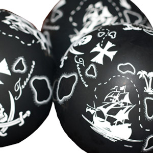 черные воздушные шары