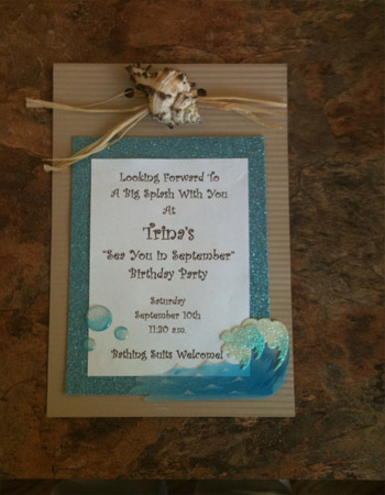 пригласительная на дне морском