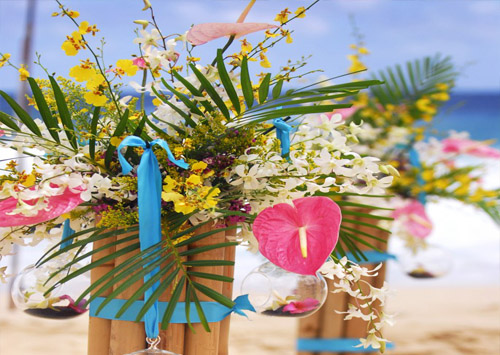 Необычные пляжные букеты