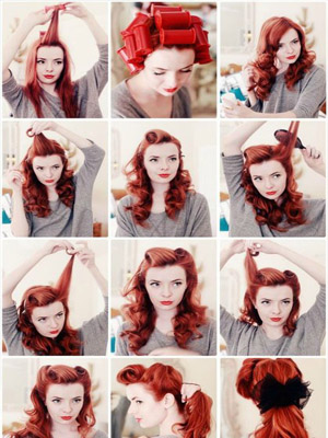 укладка типа «Victory Rolls» 