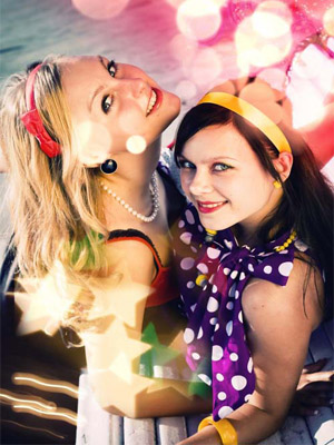 распущенные волосы