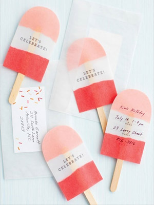 приглашение Мороженое для френдов