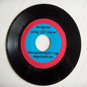 приглашение Грампластинка