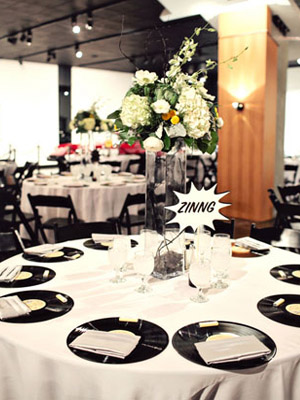 меню-грампластинка