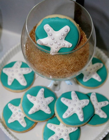 печенье с лазурной глазурью 