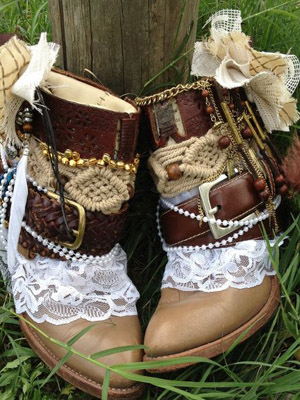 «ковбойские» ботинки