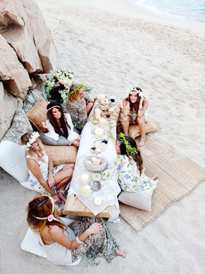 застолье под открытым небом