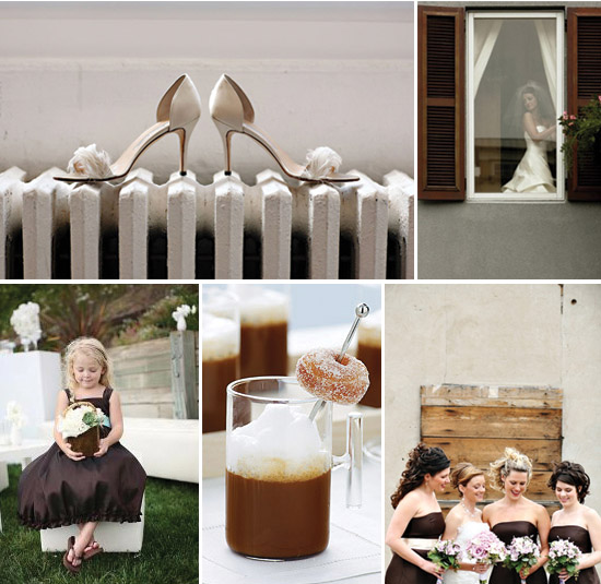 свадьба в коричневом цвете