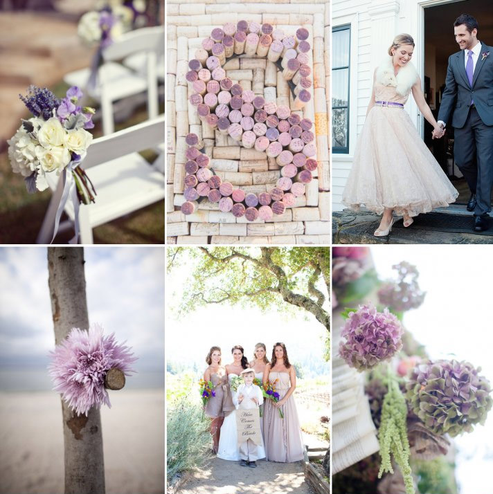 свадьба в сиреневом цвете