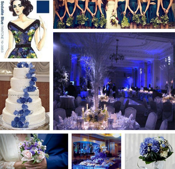 свадьба в синем цвете