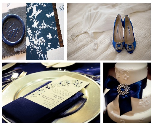 свадьба в синем цвете