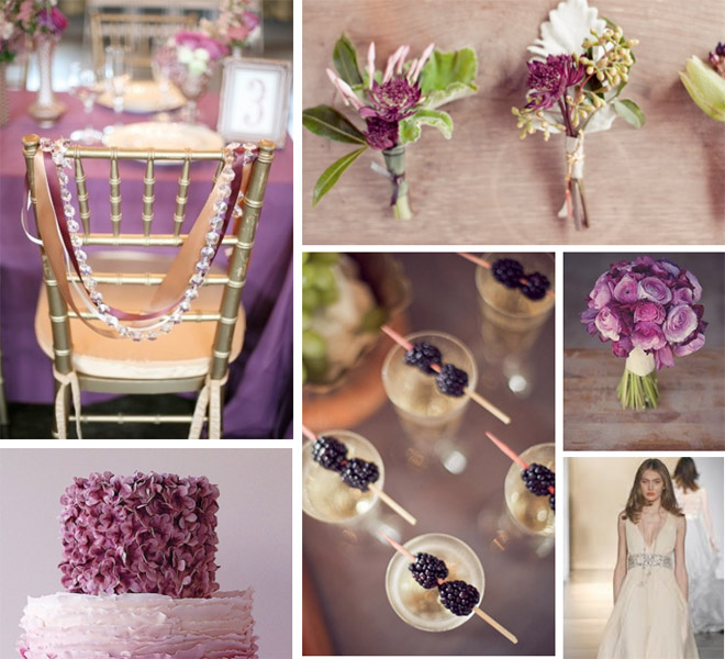свадьба в фиолетовом цвете