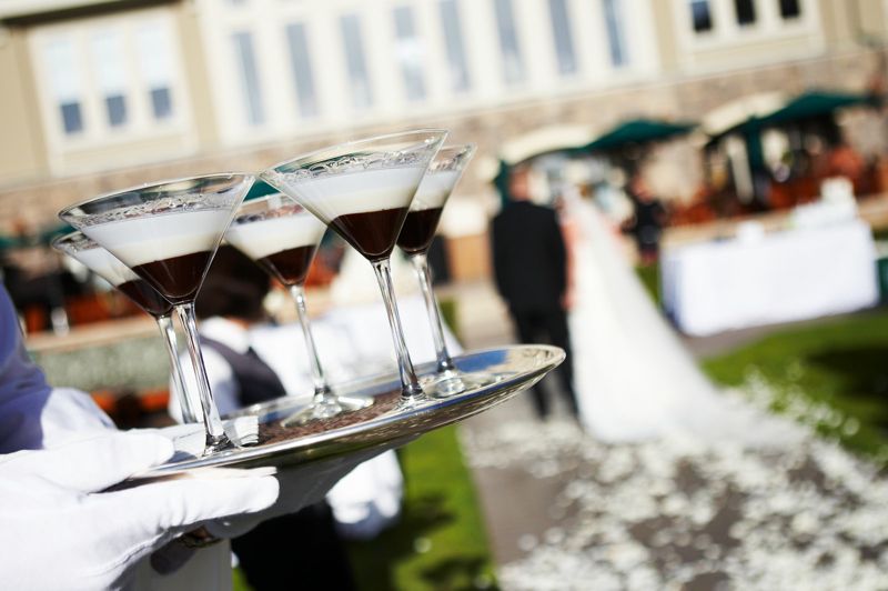 свадьба в коричневом цвете