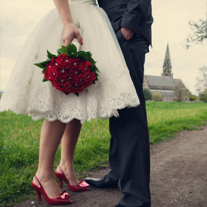 платье с пышным подолом 