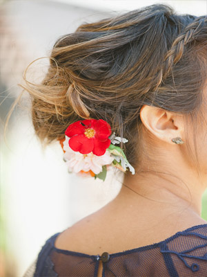 живое украшение для прически