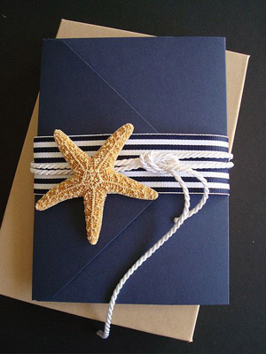 приглашение на морскую свадьбу