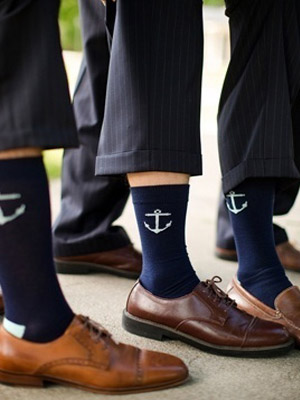 носки с якорьками