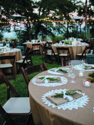 Декор свадебного стола