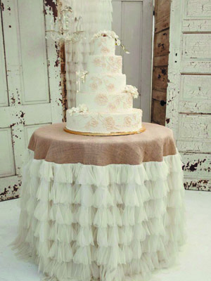 Торт в стиле рустик 