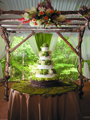 Торт в стиле рустик