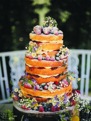 Торт в стиле рустик