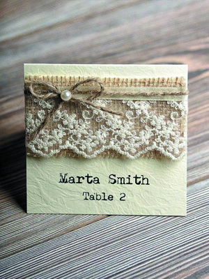 пригласительная с кружевом