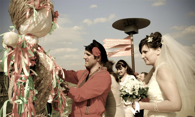 славянский стиль свадьбы 2012