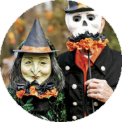 Ретро образы на Хэллоуин в фото