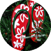 Новогодняя вечеринка для взрослых в гавайском стиле: приглашения и декор