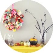 Тканевый венок  на День Благодарения