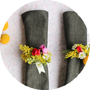 Цветочные кольца для салфеток