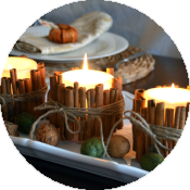 Декор свечей на День Благодарения